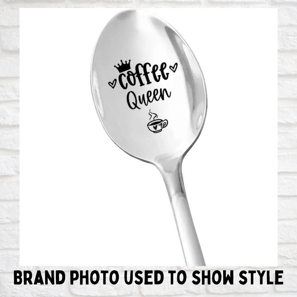 Coffee Queen Spoon - Long Spoon - Ice Cream Spoon - Coffee Spoon